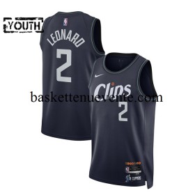 Maillot Basket Los Angeles Clippers Kawhi Leonard 2 2023-2024 Nike City Edition Navy Swingman - Enfant